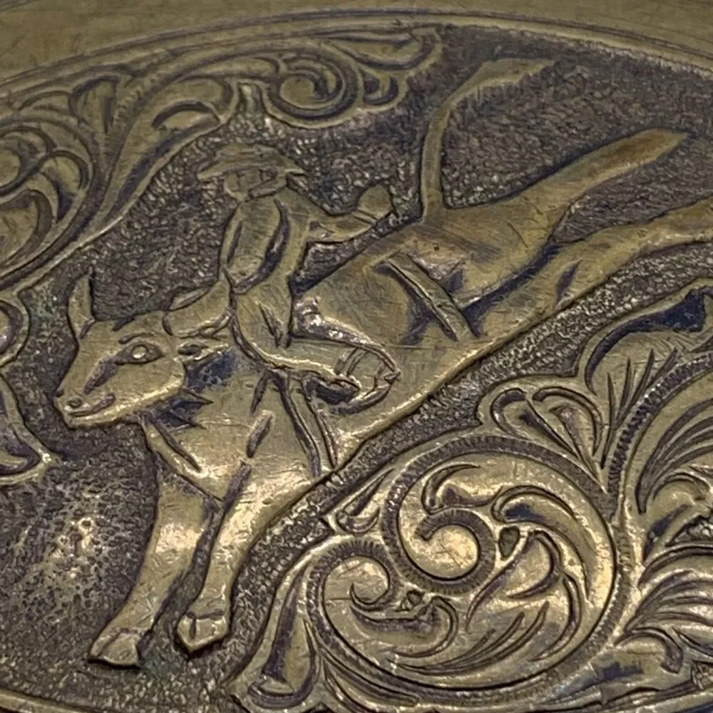 Vintage Bullrider Belt Buckle (LG-13)